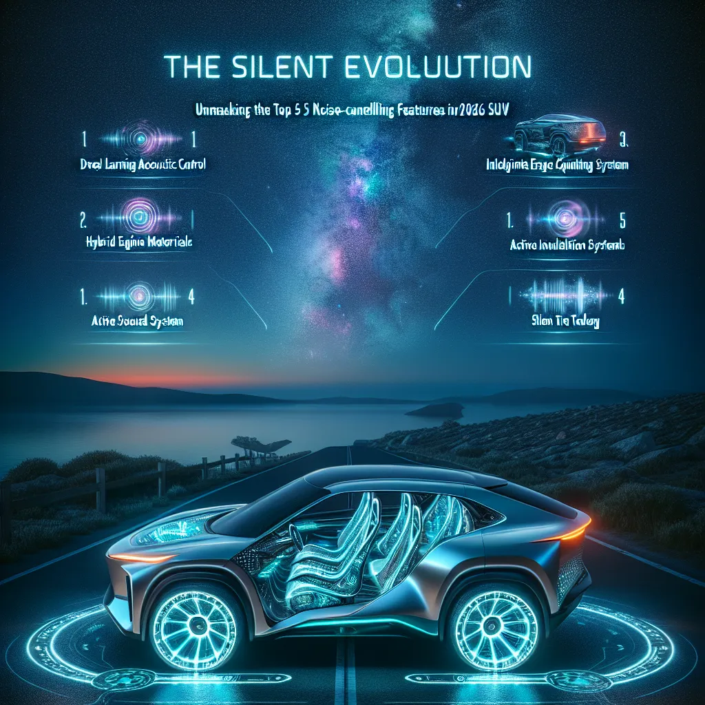 The Silent Evolution: Unmasking the Top 5 Noise-Cancelling Features in 2026 SUVs