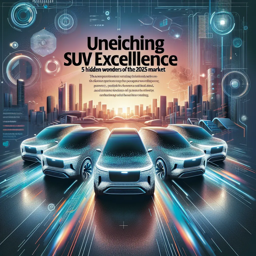 Unearthing SUV Excellence: 5 Hidden Wonders of the 2025 Market that are Worth a Closer Look