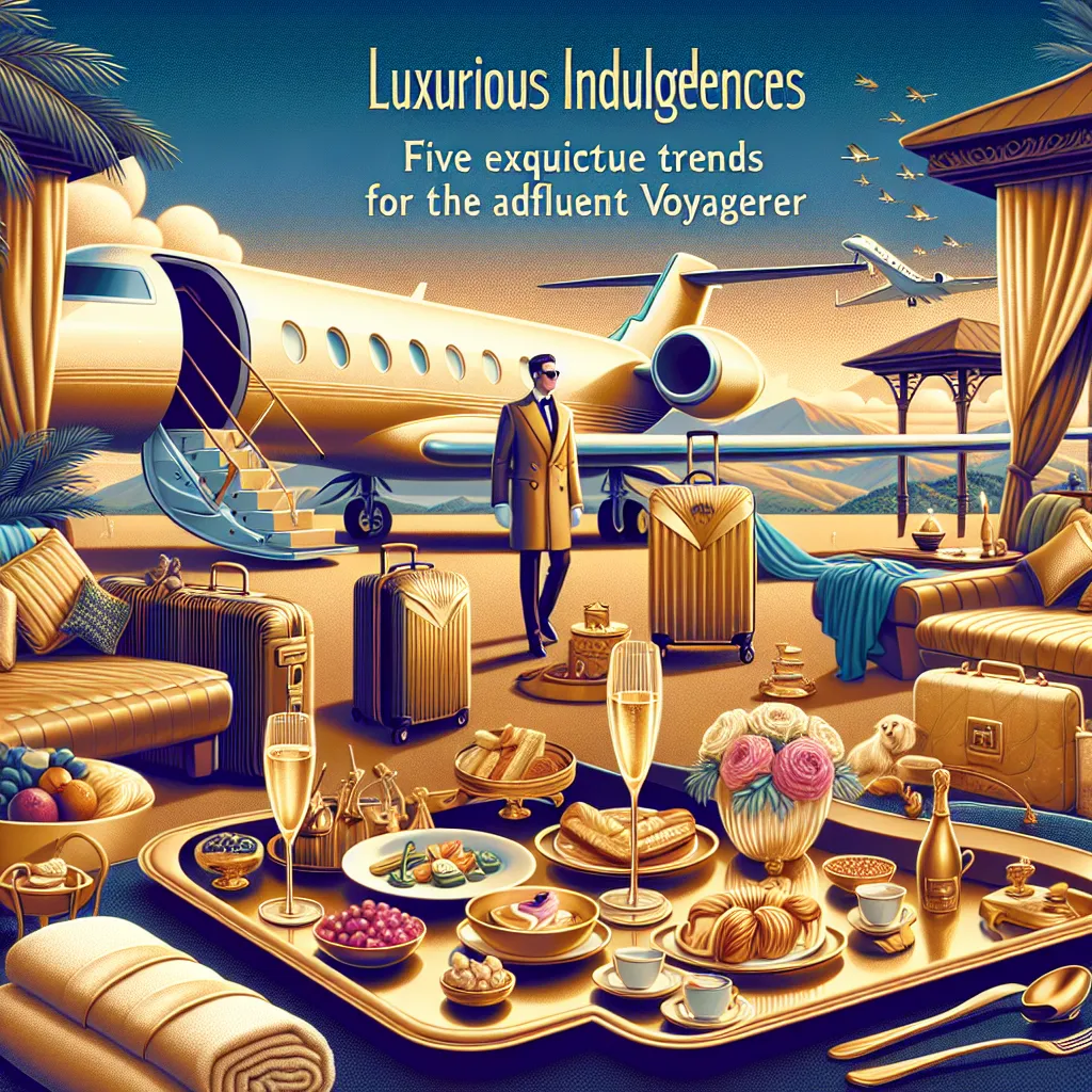 Luxurious Indulgences: Five Exquisite Trends for the Affluent Voyager