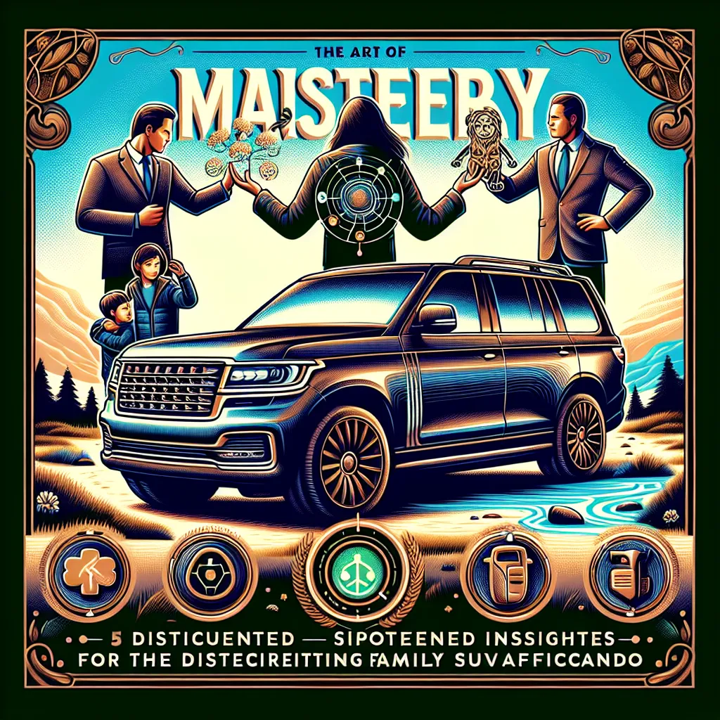 The Art of Mastery: Five Distinguished Insights for the Discerning Family SUV Aficionado