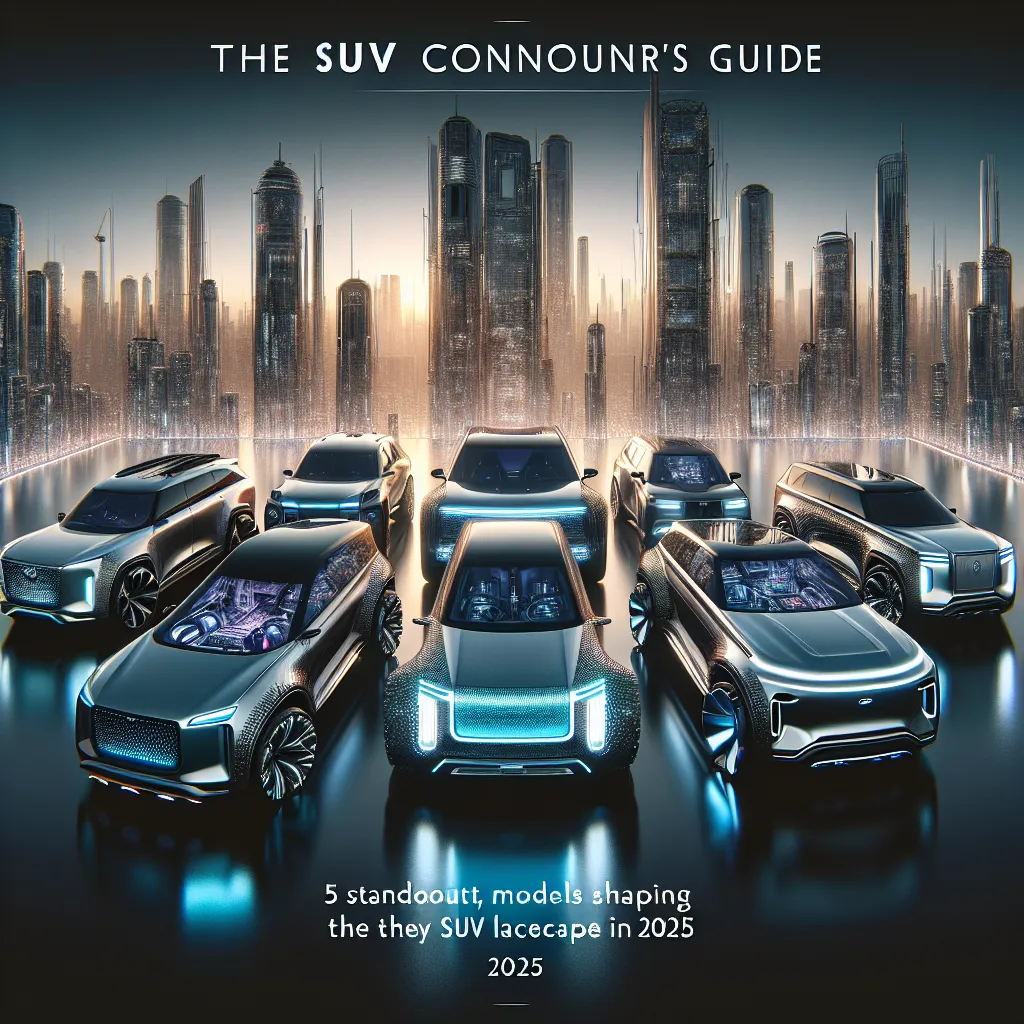 The SUV Connoisseur's Guide: 5 Standout Models Shaping the SUV Landscape in 2025