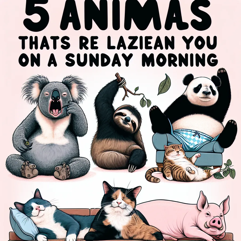 5 Animals That Are Lazier Than You On A Sunday Morning