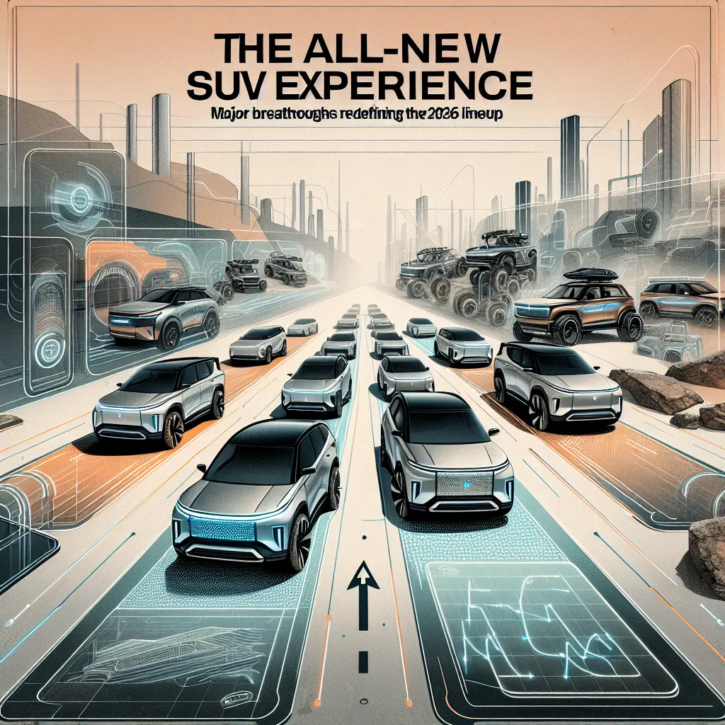 The All-New SUV Experience: Major Breakthroughs Redefining the 2026 Lineup