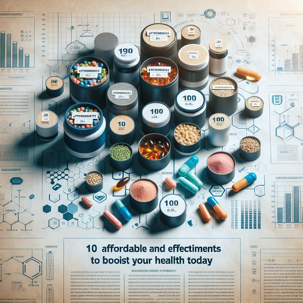 10 Affordable and Effective Supplements To Boost Your Health Today