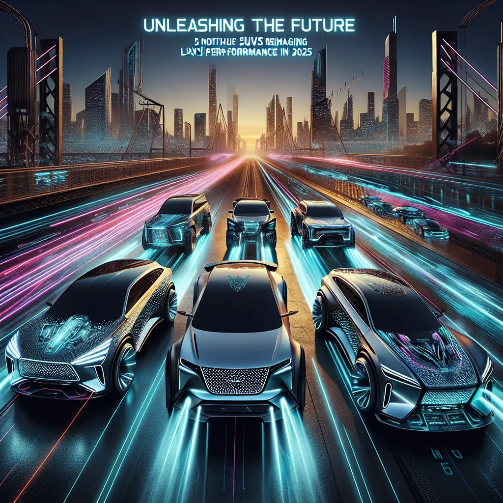 Unleashing the Future: 5 Noteworthy SUVs Reimagining Luxury and Performance in 2025