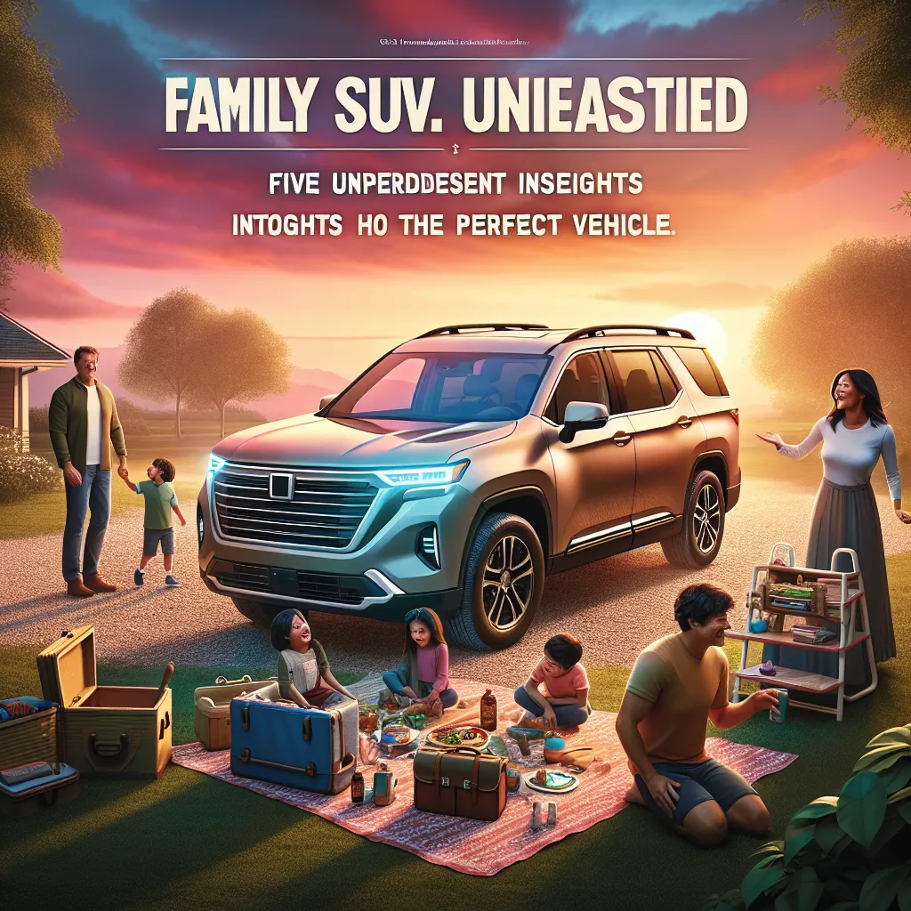 Family SUVs Unearthed: Five Unprecedented Insights Into the Perfect Vehicle
