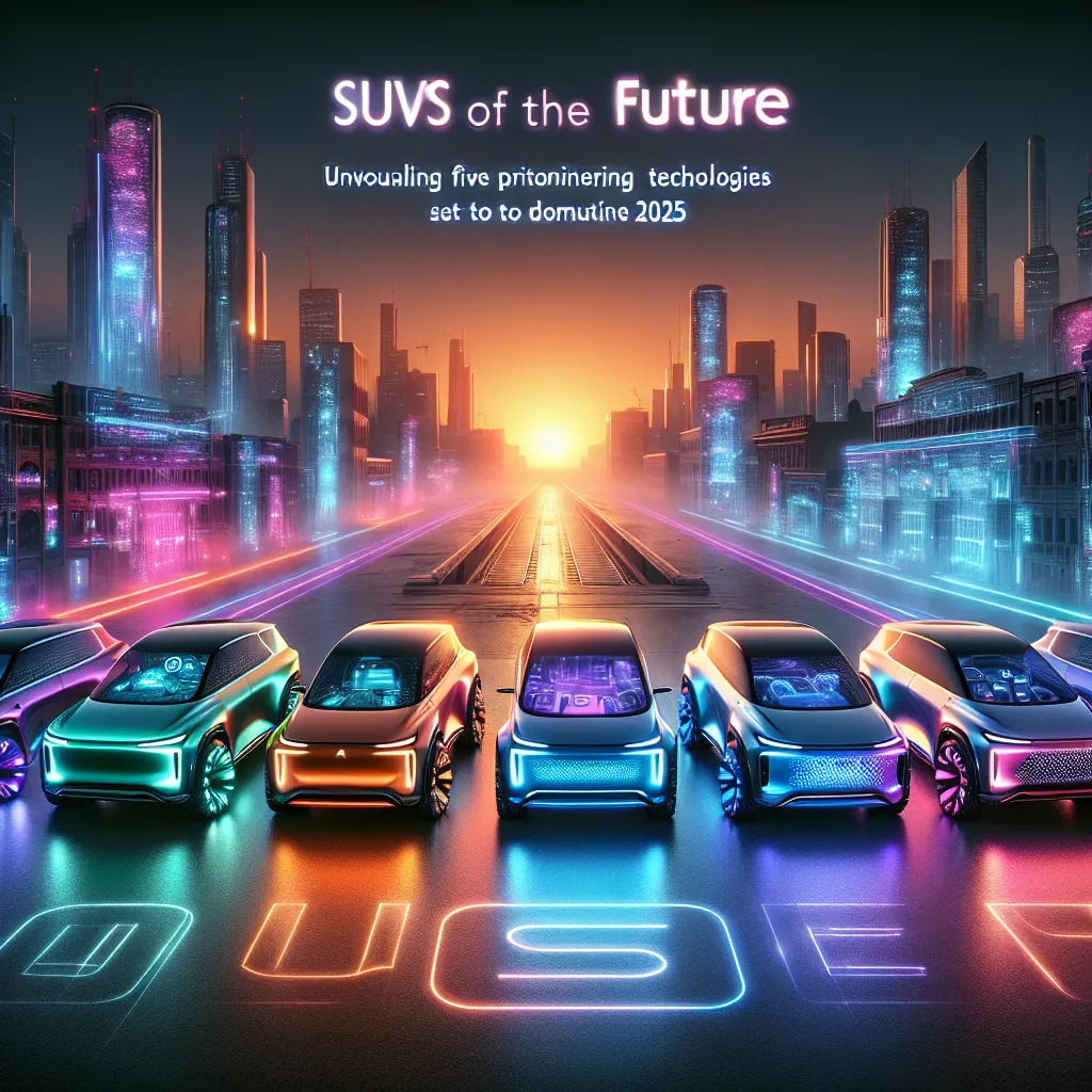 SUVs of the Future: Unveiling Five Pioneering Technologies Set to Dominate 2025