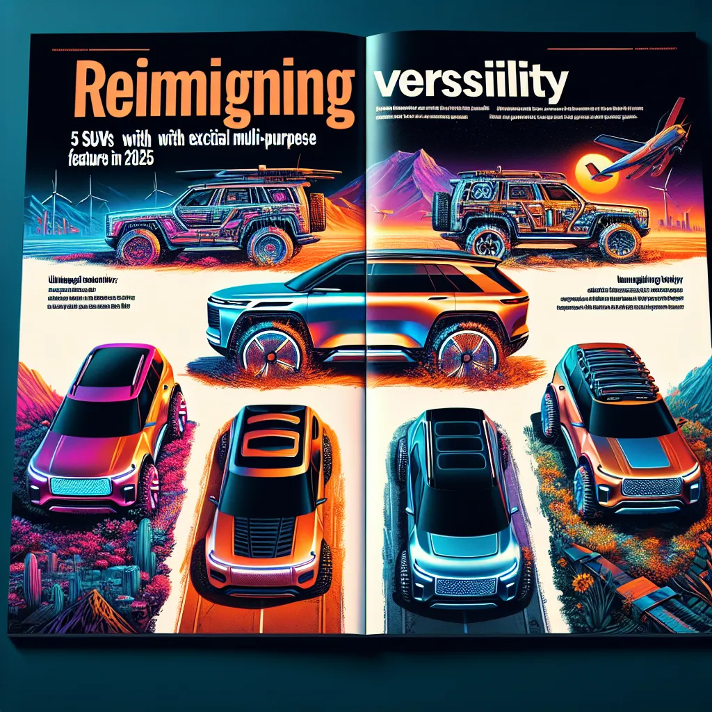 Reimagining Versatility: Unveiling 5 SUVs with Exceptional Multi-Purpose Features in 2025