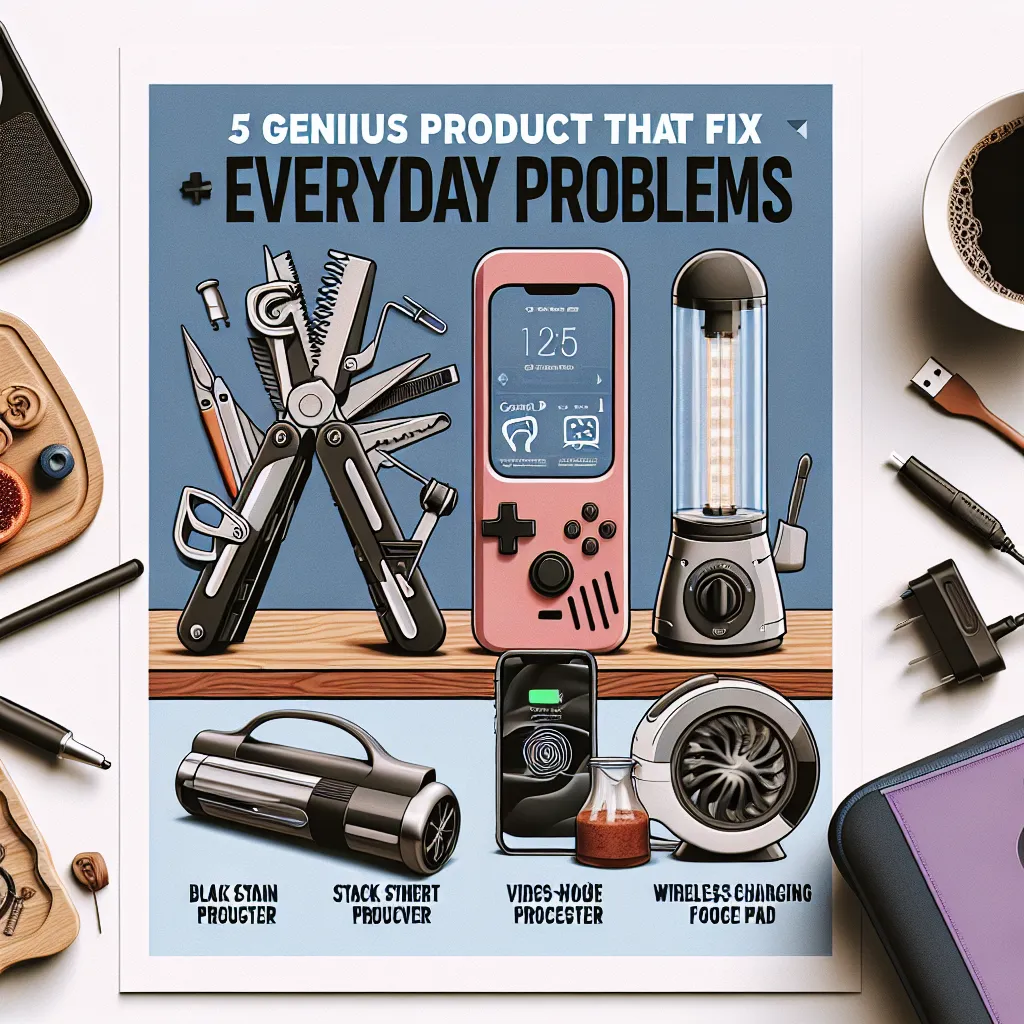 5 Genius Products That Fix Everyday Problems in a Snap