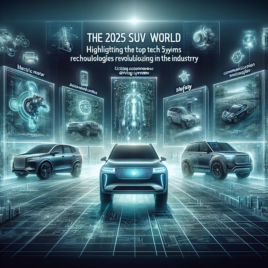 Unveiling the 2025 SUV World: Highlighting the Top 5 Tech Advancements Revolutionizing the Industry