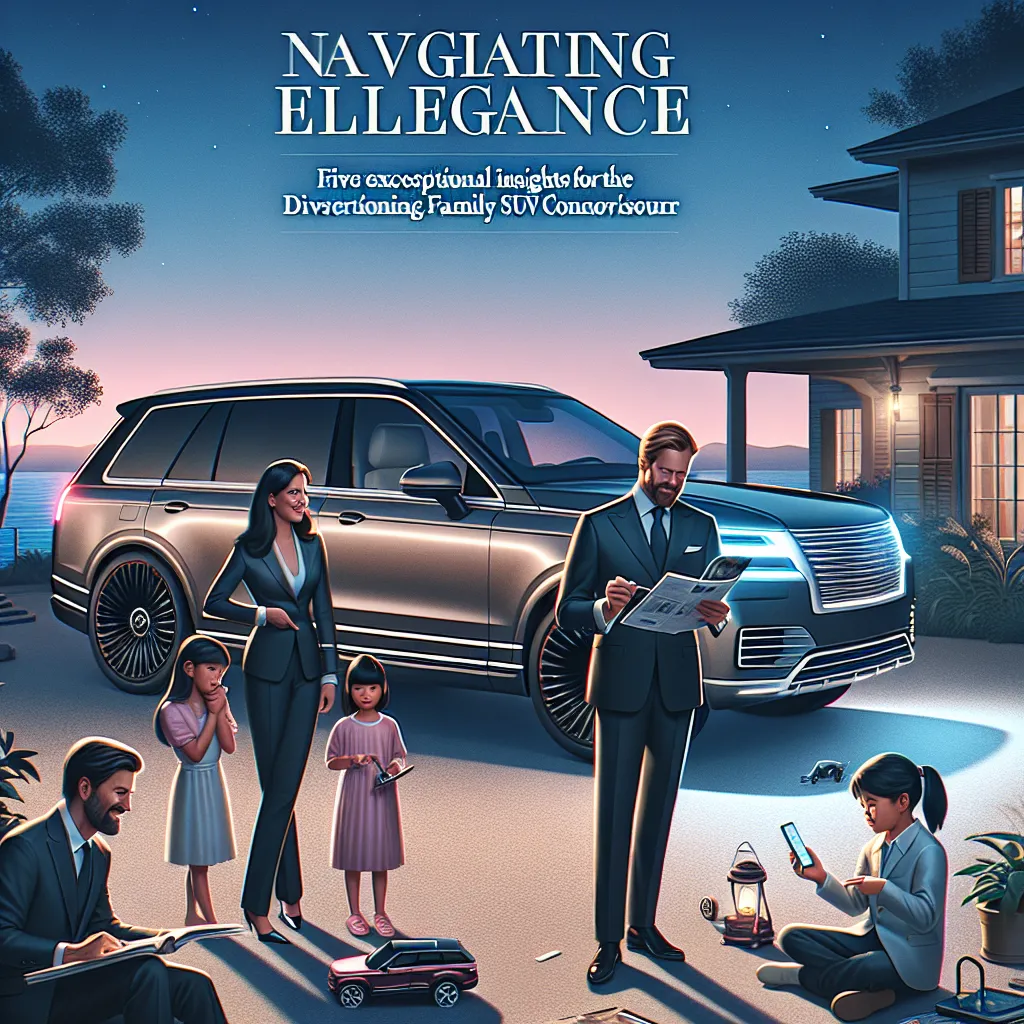 Navigating Elegance: Five Exceptional Insights for the Discerning Family SUV Connoisseur