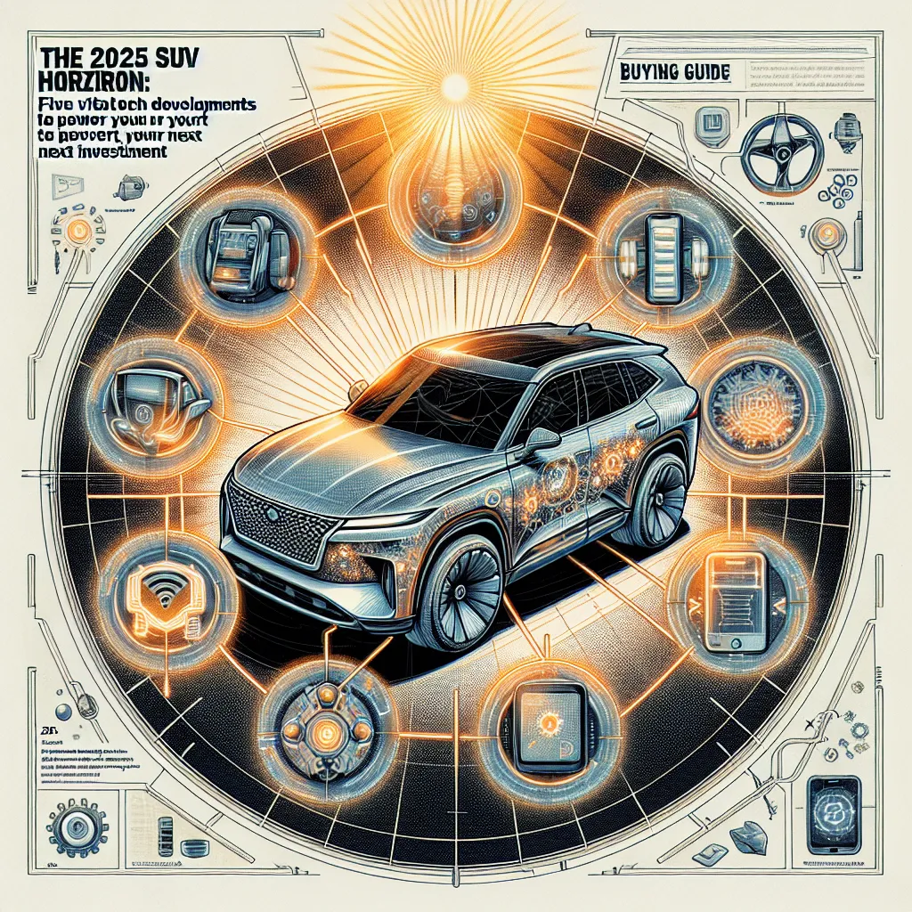 The 2025 SUV Horizon: Five Vital Tech Developments to Power Your Next Investment