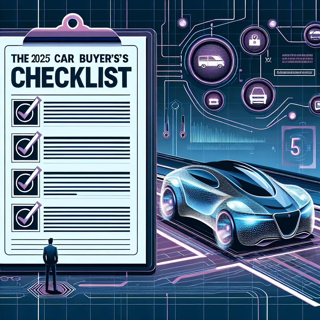 The 2025 Car Buyer's Checklist: Five Must-Dos for a Smart Automotive Investment