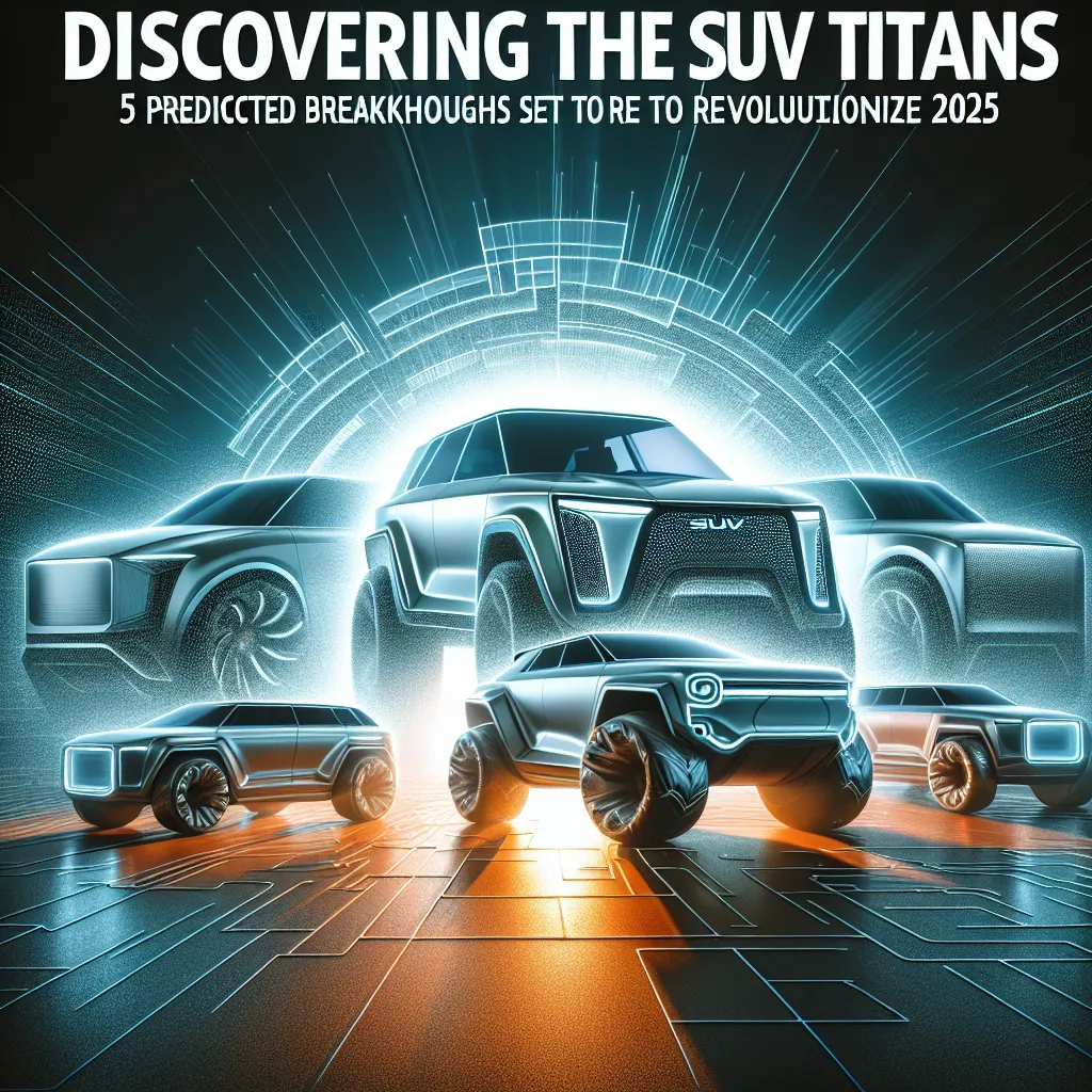 Discovering the SUV Titans: 5 Predicted Breakthroughs Set to Revolutionize 2025
