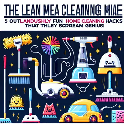 The Lean Mean Cleaning Machine: 5 Outlandishly Fun Home Cleaning Hacks That Scream Genius!