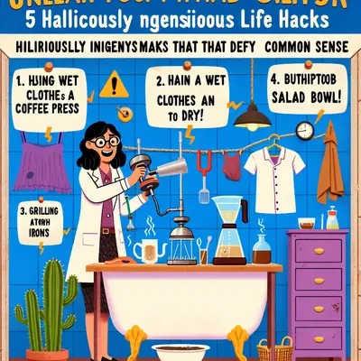 Unleash Your Inner Mad Scientist: 5 Hilariously Ingenious Life Hacks That Defy Common Sense